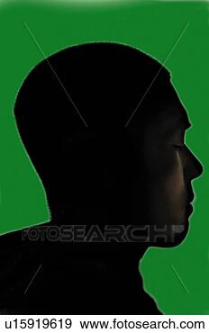 Stock Photograph - young adult man, 
photography, cg, 
composite, side 
view, silhouette. 
fotosearch - search 
stock photos, 
pictures, images, 
and photo clipart