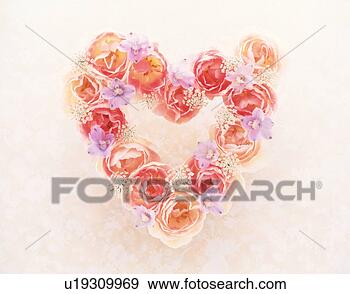 Stock Photograph - view of a heart-shaped 
garland. fotosearch 
- search stock 
photos, pictures, 
images, and photo 
clipart