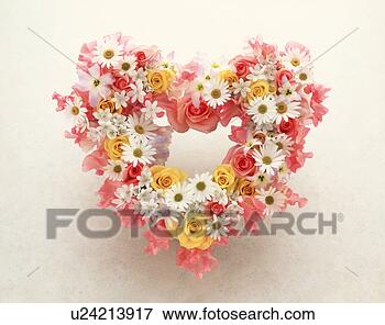 Picture - view of a heart-shaped 
garland. fotosearch 
- search stock 
photos, pictures, 
images, and photo 
clipart