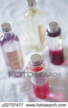 Picture - bottles of bath 
oils. fotosearch 
- search stock 
photos, pictures, 
images, and photo 
clipart