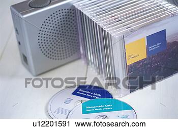 Stock Photography - cds and cd player. 
fotosearch - search 
stock photos, 
pictures, images, 
and photo clipart
