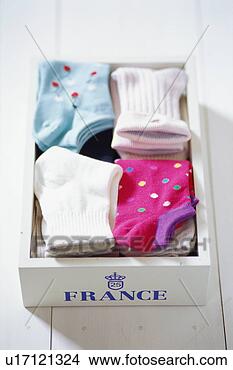 Stock Photo - socks in a box. 
fotosearch - search 
stock photos, 
pictures, images, 
and photo clipart