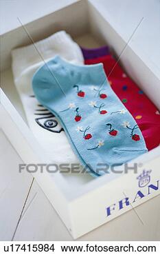Stock Photo - socks in a box. 
fotosearch - search 
stock photos, 
pictures, images, 
and photo clipart