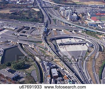 Stock Photo - aerial view of 
roads and flyovers 
in the city. fotosearch 
- search stock 
photos, pictures, 
images, and photo 
clipart