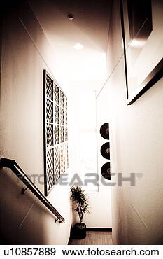 Stock Photograph - desaturated stairwell 
hallway. fotosearch 
- search stock 
photos, pictures, 
images, and photo 
clipart