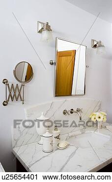 Stock Photography - contemporary white 
bathroom. fotosearch 
- search stock 
photos, pictures, 
images, and photo 
clipart