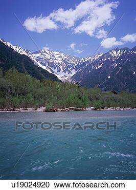 Stock Photography - azusa river in 
kamikochi, nagano 
prefecture, japan. 
fotosearch - search 
stock photos, 
pictures, images, 
and photo clipart