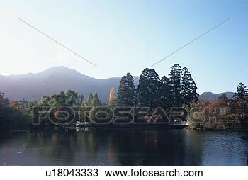 Stock Photo - lake kinrin, oita 
prefecture, japan. 
fotosearch - search 
stock photos, 
pictures, images, 
and photo clipart