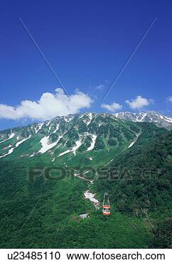 Stock Photography - tateyama ropeway. 
fotosearch - search 
stock photos, 
pictures, images, 
and photo clipart