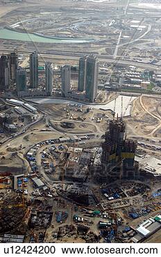 Stock Photography - dubai, aerial, 
dubai, burj, dubai, 
construction, 
talest. fotosearch 
- search stock 
photos, pictures, 
images, and photo 
clipart