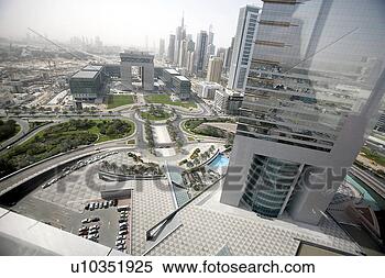 Stock Image - emirates, towers, 
dubai, view. fotosearch 
- search stock 
photos, pictures, 
images, and photo 
clipart