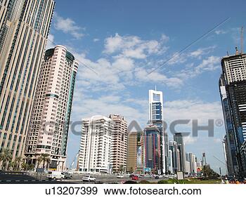 Stock Photograph - dubai, sheikh, 
zayed, road, towers, 
sky, scrapper. 
fotosearch - search 
stock photos, 
pictures, images, 
and photo clipart