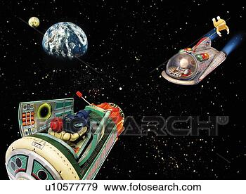 Stock Illustration - toy, space ship, 
view from space. 
fotosearch - search 
clipart, illustration, 
drawings and vector 
eps graphics images