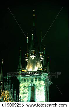 Stock Image - night view, scene, 
prague, czech, 
europe, tourist 
resort. fotosearch 
- search stock 
photos, pictures, 
images, and photo 
clipart