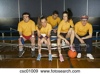 Stock Photograph - basketball team 
sitting on bleachers. 
fotosearch - search 
stock photos, 
pictures, images, 
and photo clipart