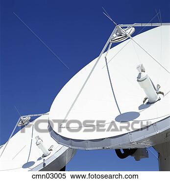 Stock Image of Large satellite dishes cmn03005 - Search Stock...