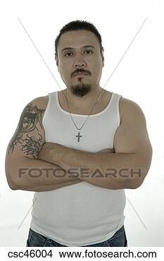 Stock Photo - man with tattoos 
on upper arm. 
fotosearch - search 
stock photos, 
pictures, images, 
and photo clipart