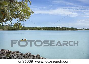 Stock Photograph - yellow raft in 
lake, bahamas, 
nassau island, 
caribbean. fotosearch 
- search stock 
photos, pictures, 
images, and photo 
clipart
