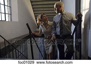 Stock Photograph - businesspeople 
on stairway. fotosearch 
- search stock 
photos, pictures, 
images, and photo 
clipart