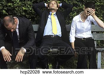 Stock Photo - frustrated business 
people sitting 
on bench. fotosearch 
- search stock 
photos, pictures, 
images, and photo 
clipart