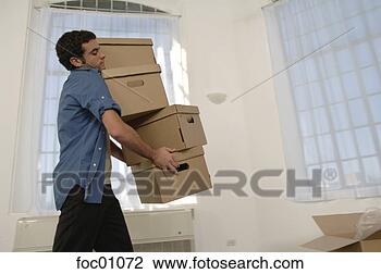 Stock Photo - hispanic man carrying 
moving boxes. 
fotosearch - search 
stock photos, 
pictures, images, 
and photo clipart