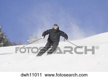 Stock Photography - skier on slope. 
fotosearch - search 
stock photos, 
pictures, images, 
and photo clipart