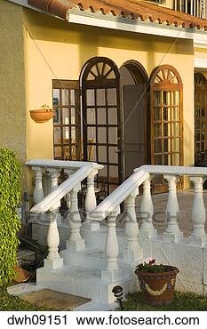 Stock Photography - stone patio and 
doorway into house. 
fotosearch - search 
stock photos, 
pictures, images, 
and photo clipart