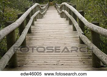 Stock Image - wooden bridge. 
fotosearch - search 
stock photos, 
pictures, images, 
and photo clipart