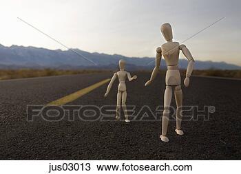 Stock Photo - artist's figure 
standing on highway. 
fotosearch - search 
stock photos, 
pictures, images, 
and photo clipart
