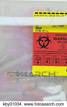 Stock Photo - biohazard warning 
label on used 
syringes. fotosearch 
- search stock 
photos, pictures, 
images, and photo 
clipart