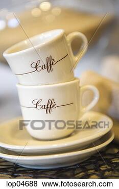 Stock Photo - coffee mugs stacked. 
fotosearch - search 
stock photos, 
pictures, images, 
and photo clipart