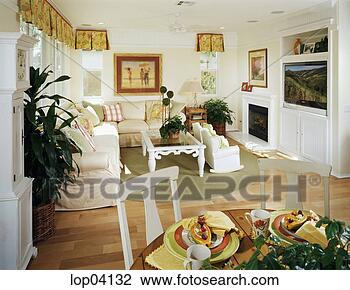 Stock Photo - colorful living 
room and dining 
room. fotosearch 
- search stock 
photos, pictures, 
images, and photo 
clipart