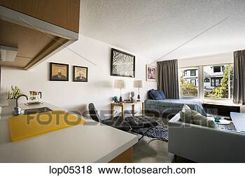 Stock Photo - contemporary loft 
style apartment. 
fotosearch - search 
stock photos, 
pictures, images, 
and photo clipart
