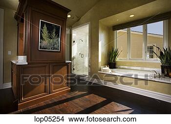 Stock Photo - cotemporary master 
bathroom. fotosearch 
- search stock 
photos, pictures, 
images, and photo 
clipart