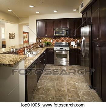 Stock Image - decorated kitchen. 
fotosearch - search 
stock photos, 
pictures, images, 
and photo clipart