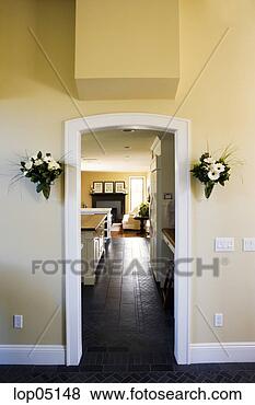 Stock Photo - doorway to kitchen. 
fotosearch - search 
stock photos, 
pictures, images, 
and photo clipart