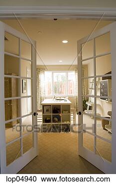 Stock Photography - french doors open 
to artroom. fotosearch 
- search stock 
photos, pictures, 
images, and photo 
clipart