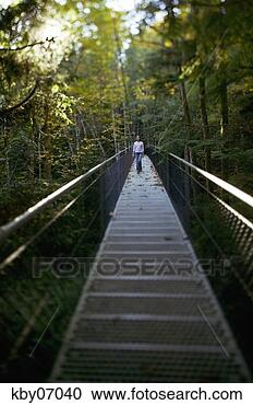 Stock Photography - girl crossing 
bridge. fotosearch 
- search stock 
photos, pictures, 
images, and photo 
clipart