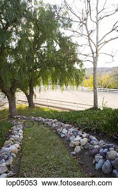 Stock Photo - grass path leading 
to riding arena. 
fotosearch - search 
stock photos, 
pictures, images, 
and photo clipart