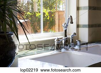 Stock Photograph - kitchen sink. 
fotosearch - search 
stock photos, 
pictures, images, 
and photo clipart