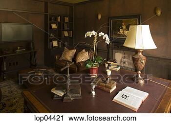 Stock Photography - leather sofa in 
library. fotosearch 
- search stock 
photos, pictures, 
images, and photo 
clipart