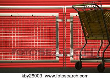 Stock Photo - single shopping 
cart. fotosearch 
- search stock 
photos, pictures, 
images, and photo 
clipart