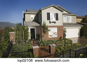 Stock Photo - suburban house. 
fotosearch - search 
stock photos, 
pictures, images, 
and photo clipart