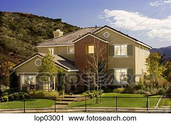 Stock Photography - suburban house. 
fotosearch - search 
stock photos, 
pictures, images, 
and photo clipart