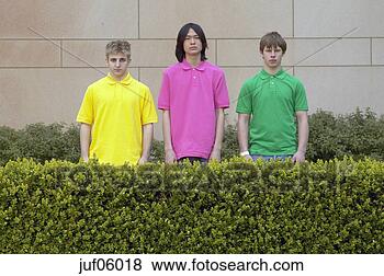 Stock Photo - teenage boys in 
bright t-shirts. 
fotosearch - search 
stock photos, 
pictures, images, 
and photo clipart