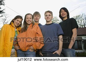 Stock Photo - teenagers smiling 
together. fotosearch 
- search stock 
photos, pictures, 
images, and photo 
clipart