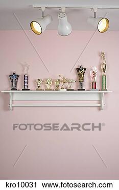 Stock Photography - trophy shelf. 
fotosearch - search 
stock photos, 
pictures, images, 
and photo clipart