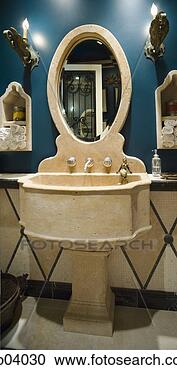 Stock Photography - unique vanity 
sink and mirror. 
fotosearch - search 
stock photos, 
pictures, images, 
and photo clipart