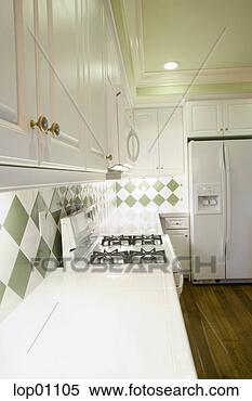 Stock Image - white kitchen 
design. fotosearch 
- search stock 
photos, pictures, 
images, and photo 
clipart