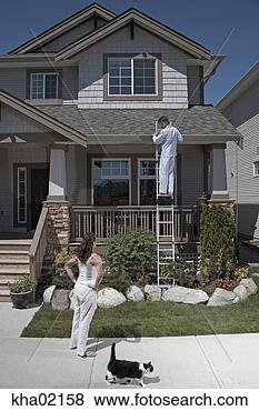 Stock Photo - young couple doing 
housework in pajamas. 
fotosearch - search 
stock photos, 
pictures, images, 
and photo clipart